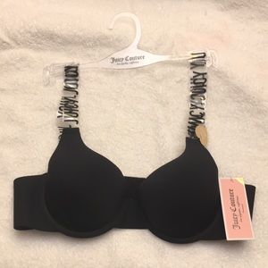 Juicy Couture Black Push-up Demi Bra